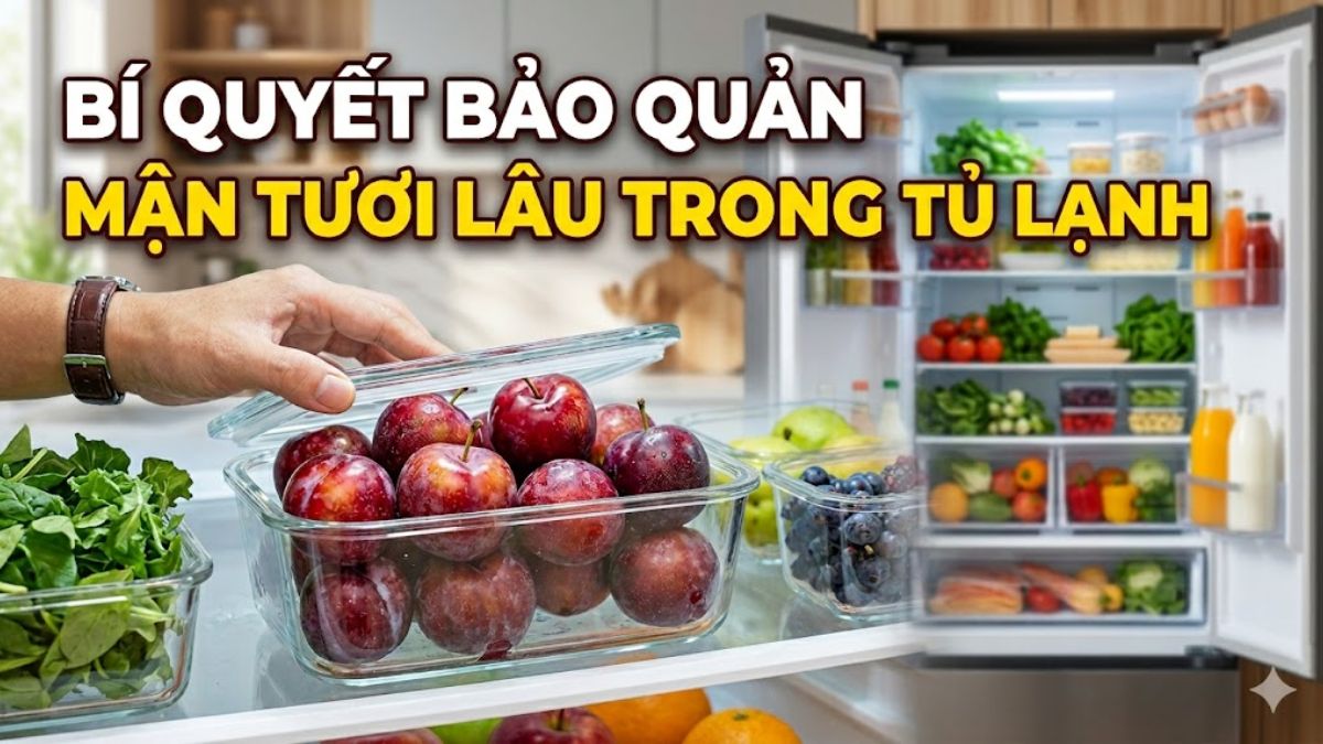 Cách bảo quản mận trong tủ lạnh tươi lâu, đúng cách